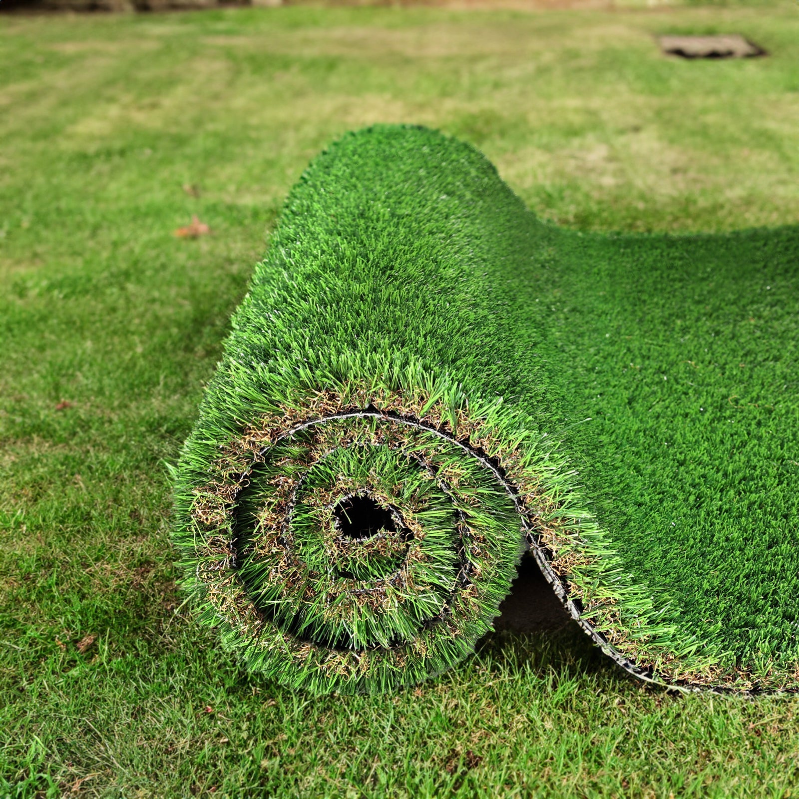 2FTX10FT Outdoor Artificial Grass Runway Blanket, Thick and Realistic Fake Grass Roll Decoration 1.38 "Pile Height