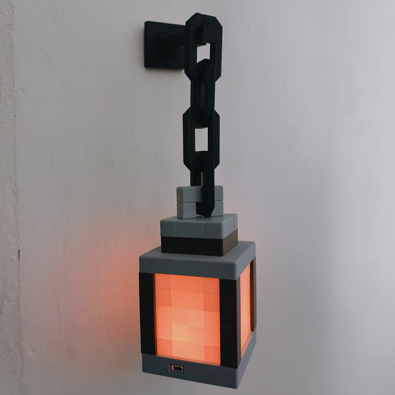 Pixel wall night light, USB hanging torch, bedroom/gaming/kids&