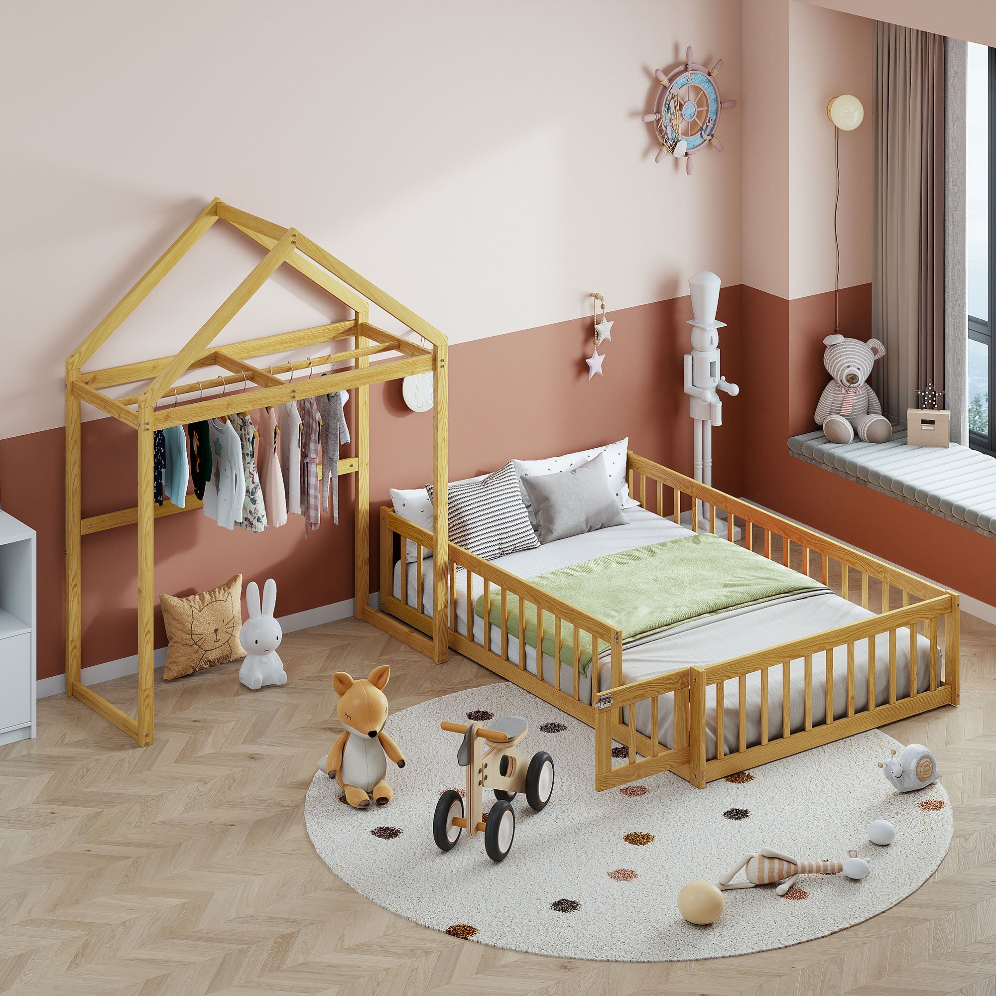Wooden Full Size Children&
