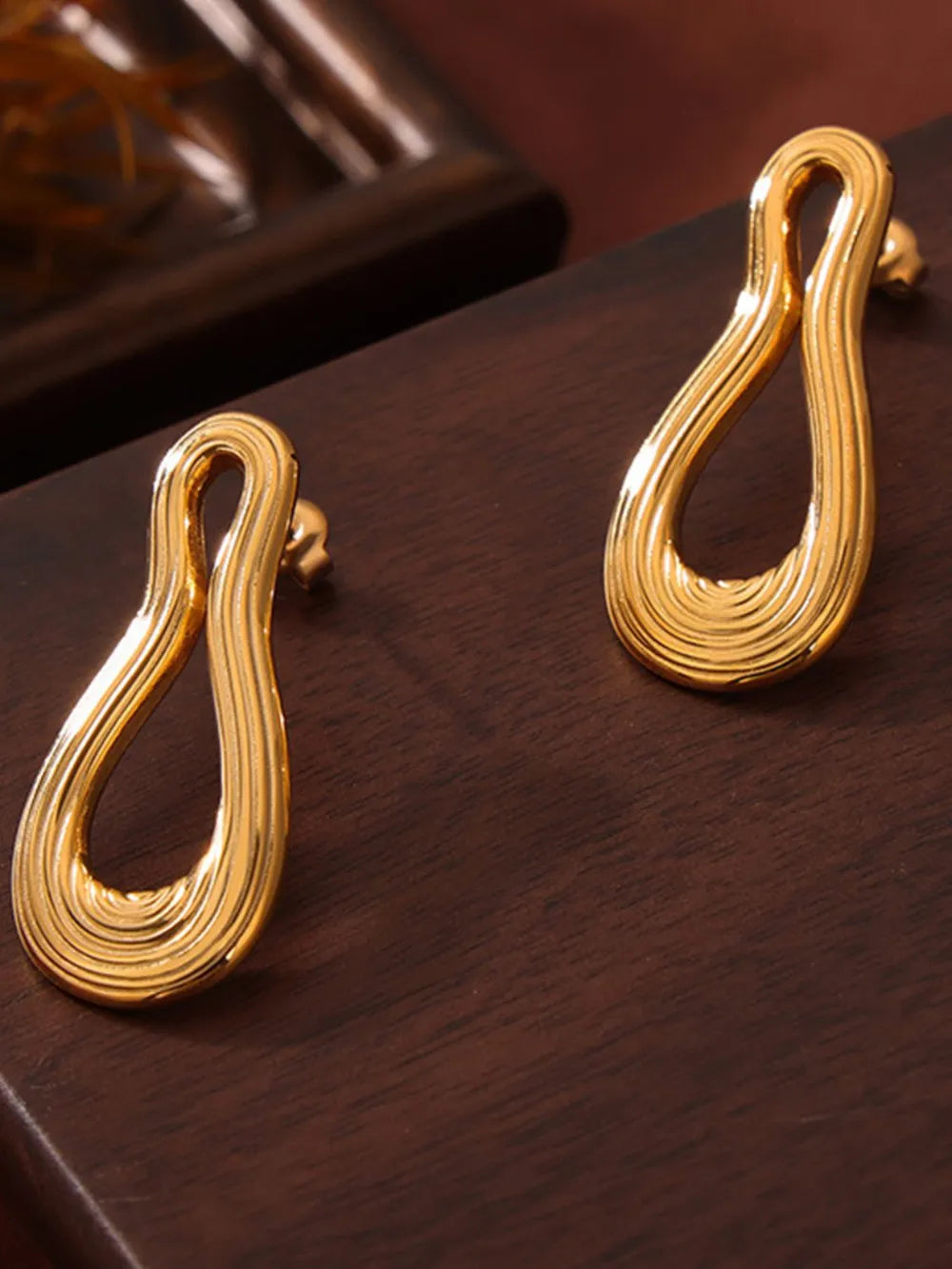 Titanium Steel Geometric Shape Earrings