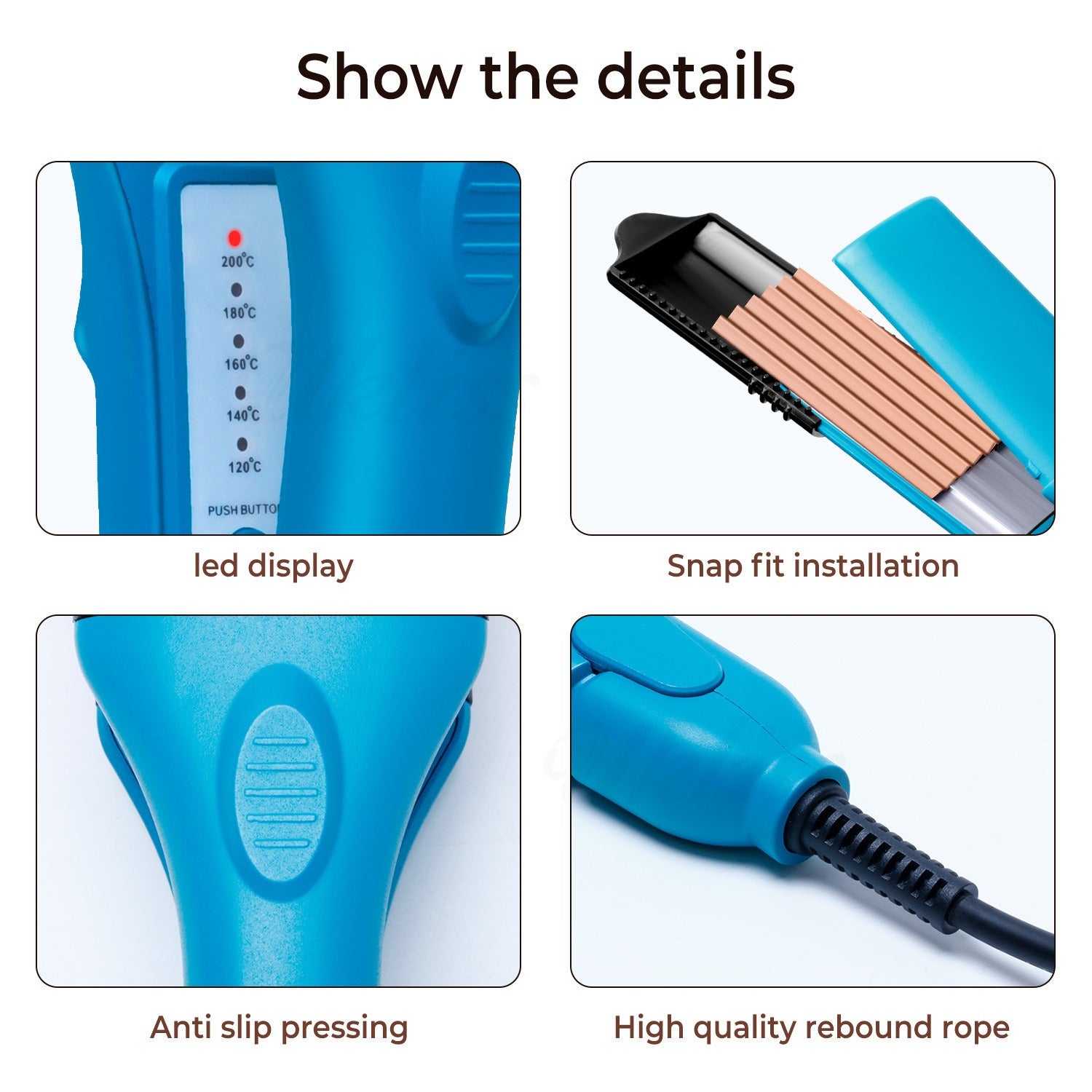 3D hair imprinting 3D Hair Press Iron Hair Straightener Electric Straightening Curling Imprinting 3D Hair Crimper