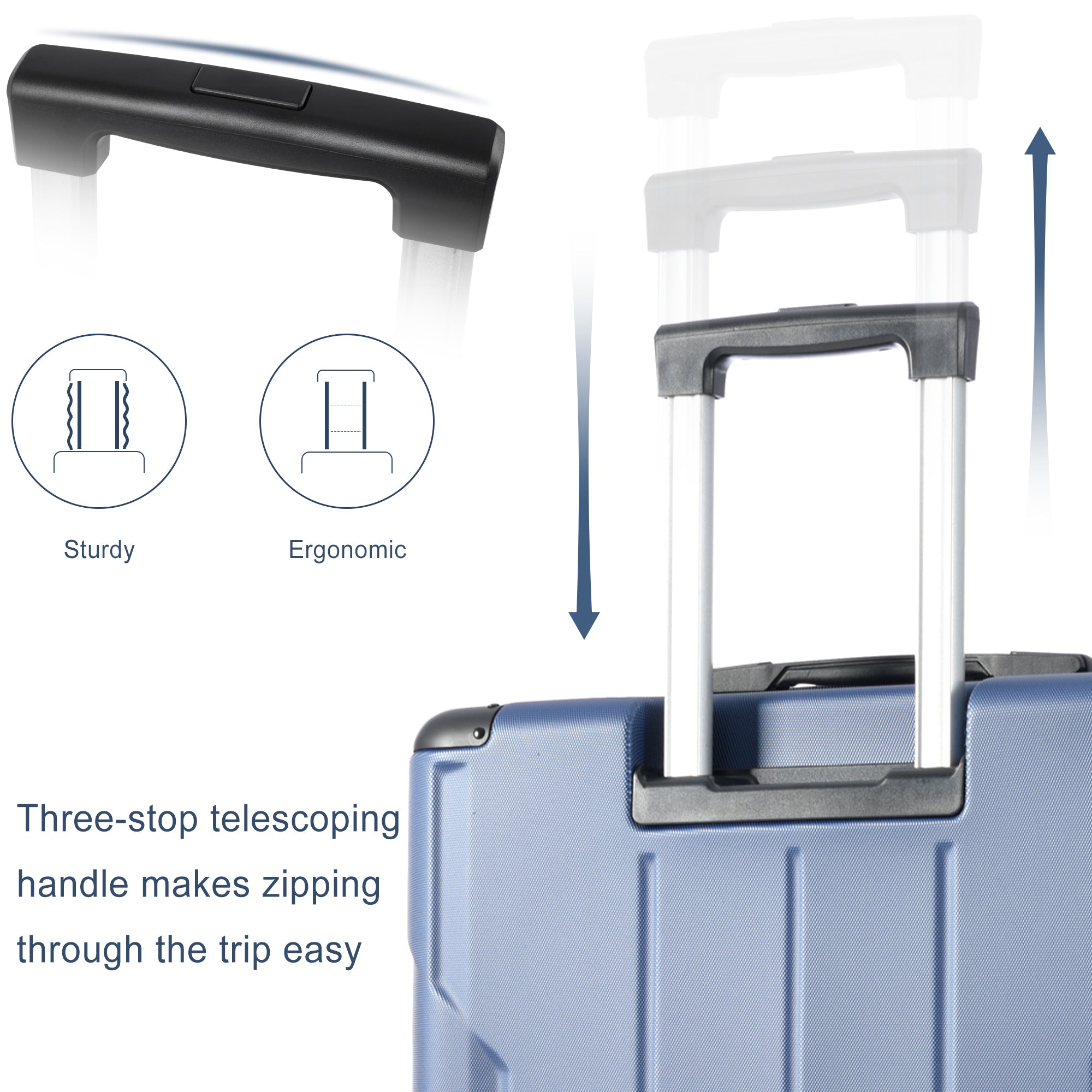 Hardshell Luggage Spinner Suitcase with TSA Lock Lightweight 20&