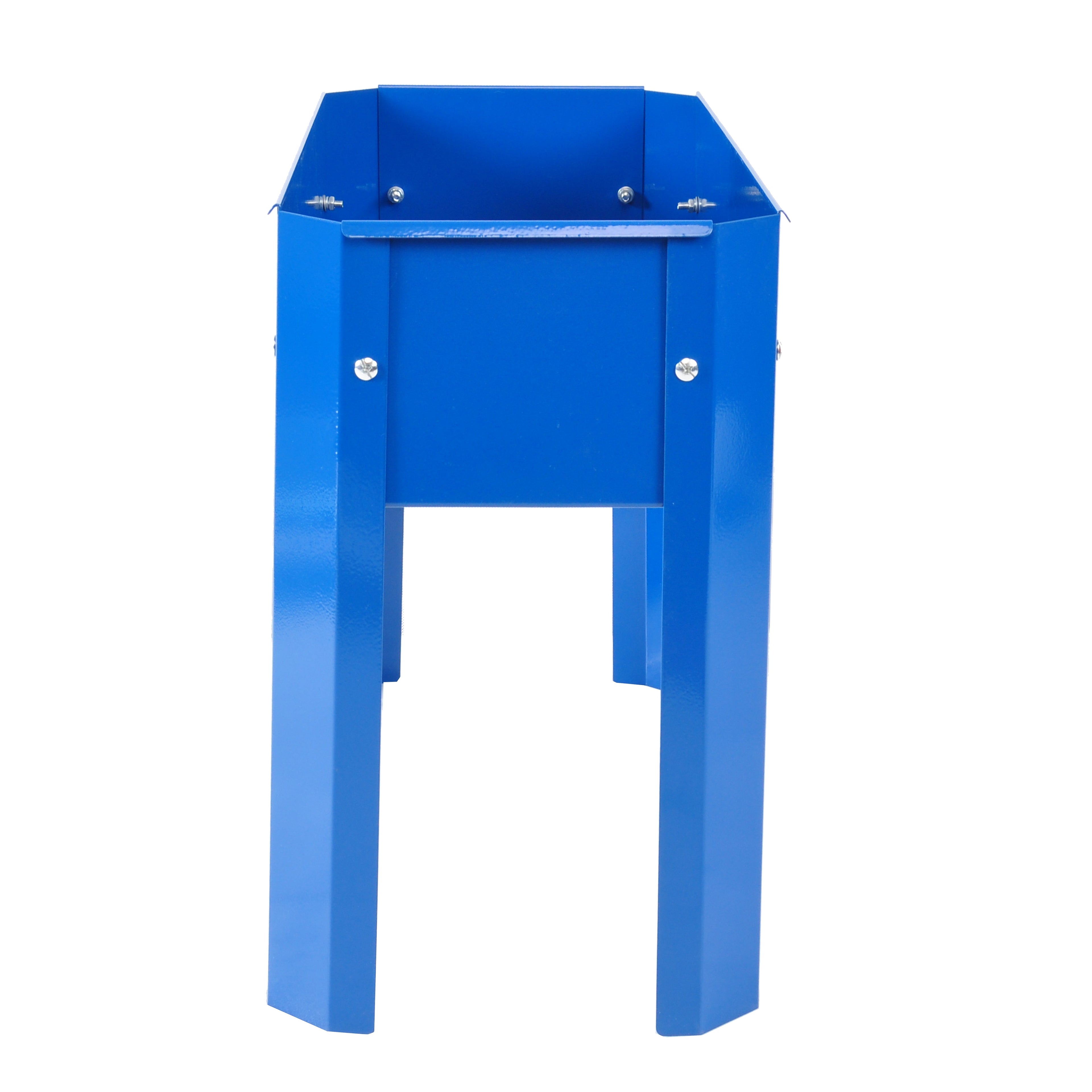 Elevated garden bed metal elevated outdoor flowerpot box suitable for backyard and terrace large flowerpot flower(Blue*2)