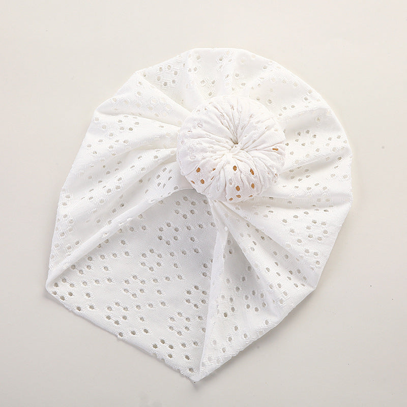 Baby Pullover Cap Cute Lace Hole Donut Baby Indian Tire Cap Children&