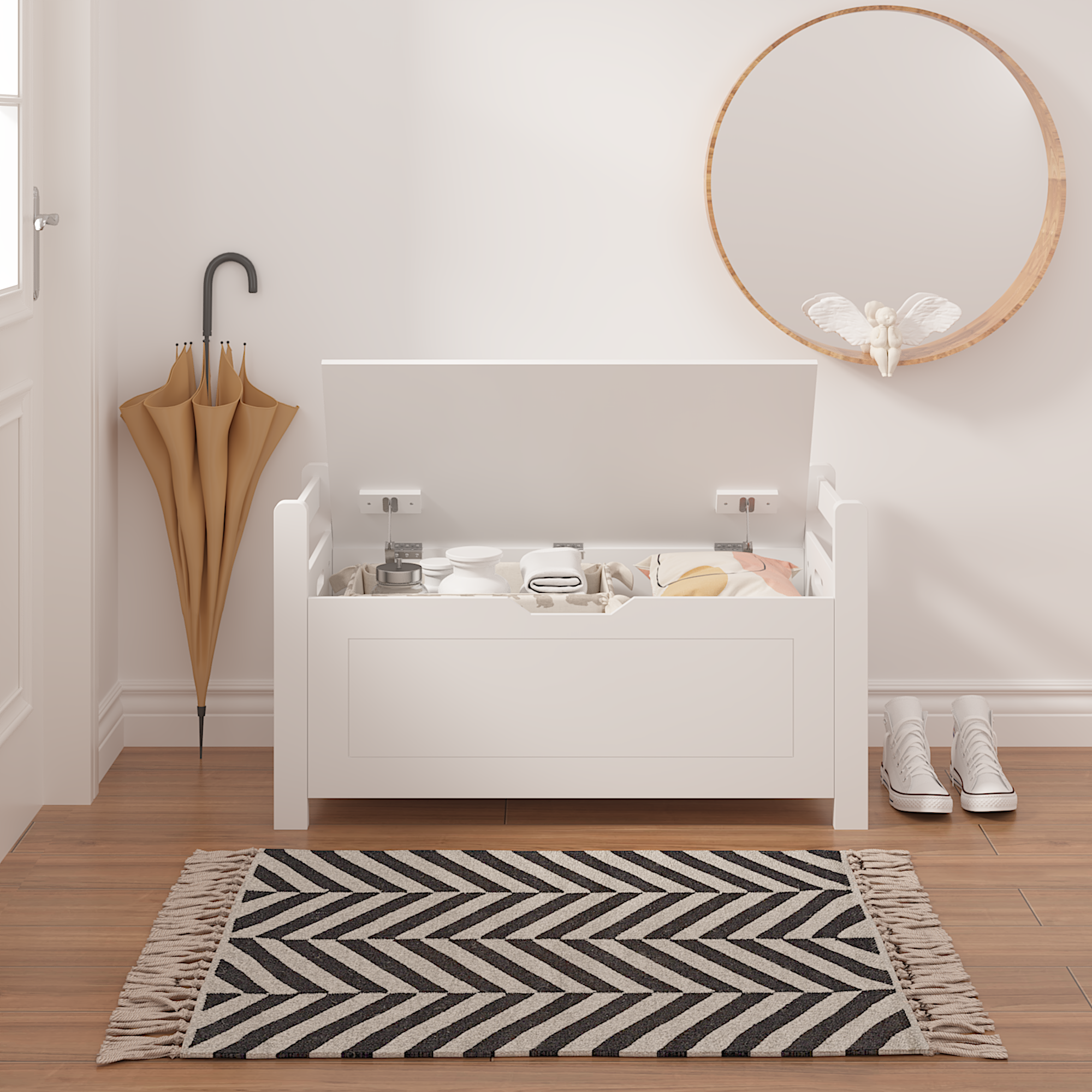 A white rubber wood children&