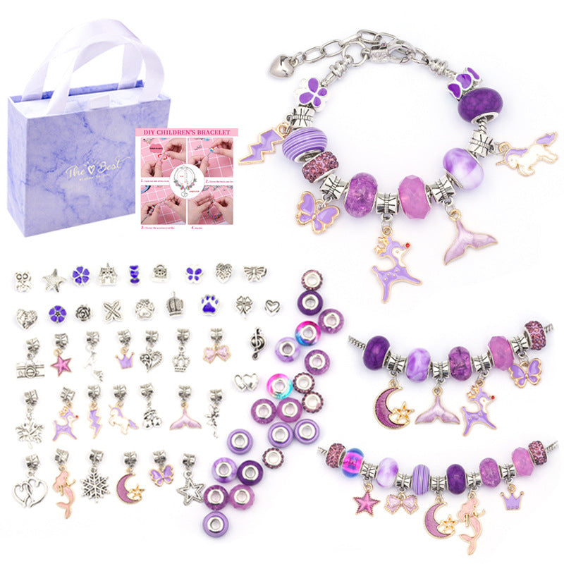 Cartoon Pink Set DIY Handmade Jewelry Children&