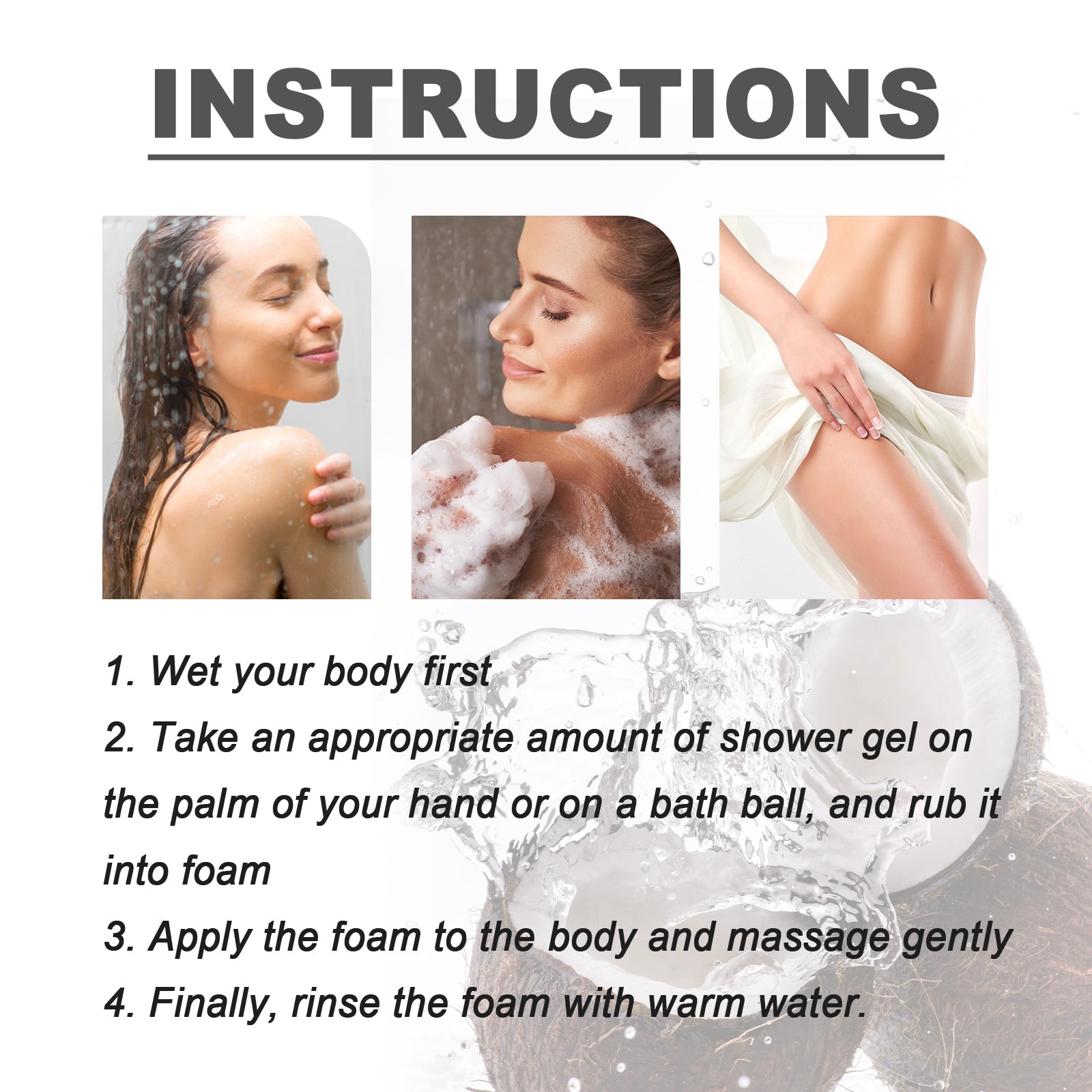 Acidified Body Wash, Deep Cleansing And Long-Lasting Moisturizing Shower Gel For Body And Skin
