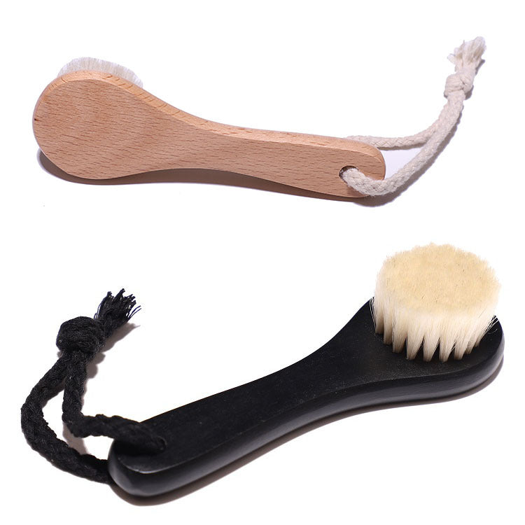 Baby hair comb round head beech wood baby bath brush children&