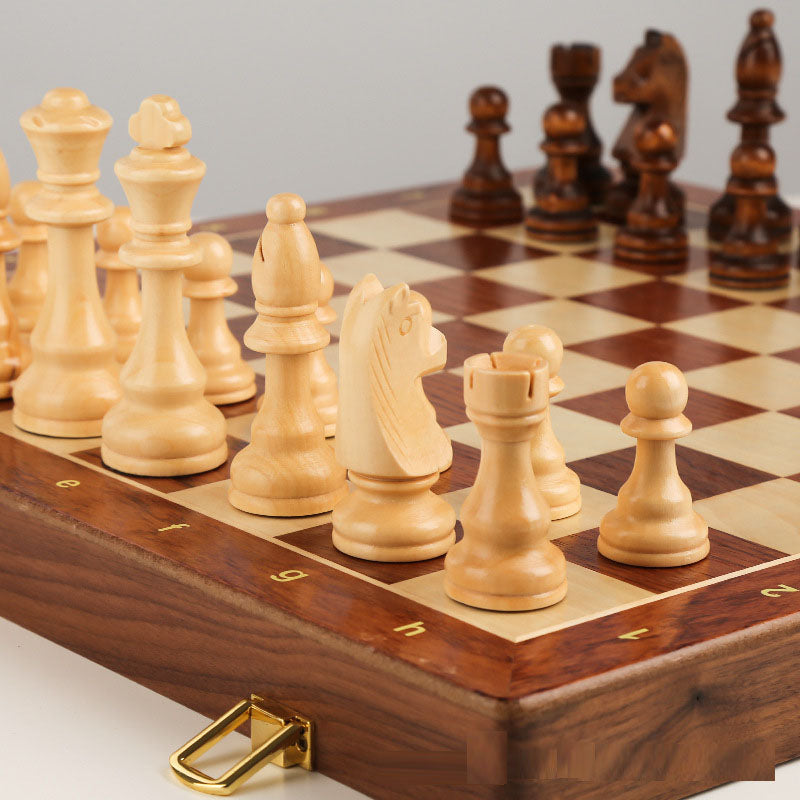 International Chess High end Solid Wood Set Large Children&