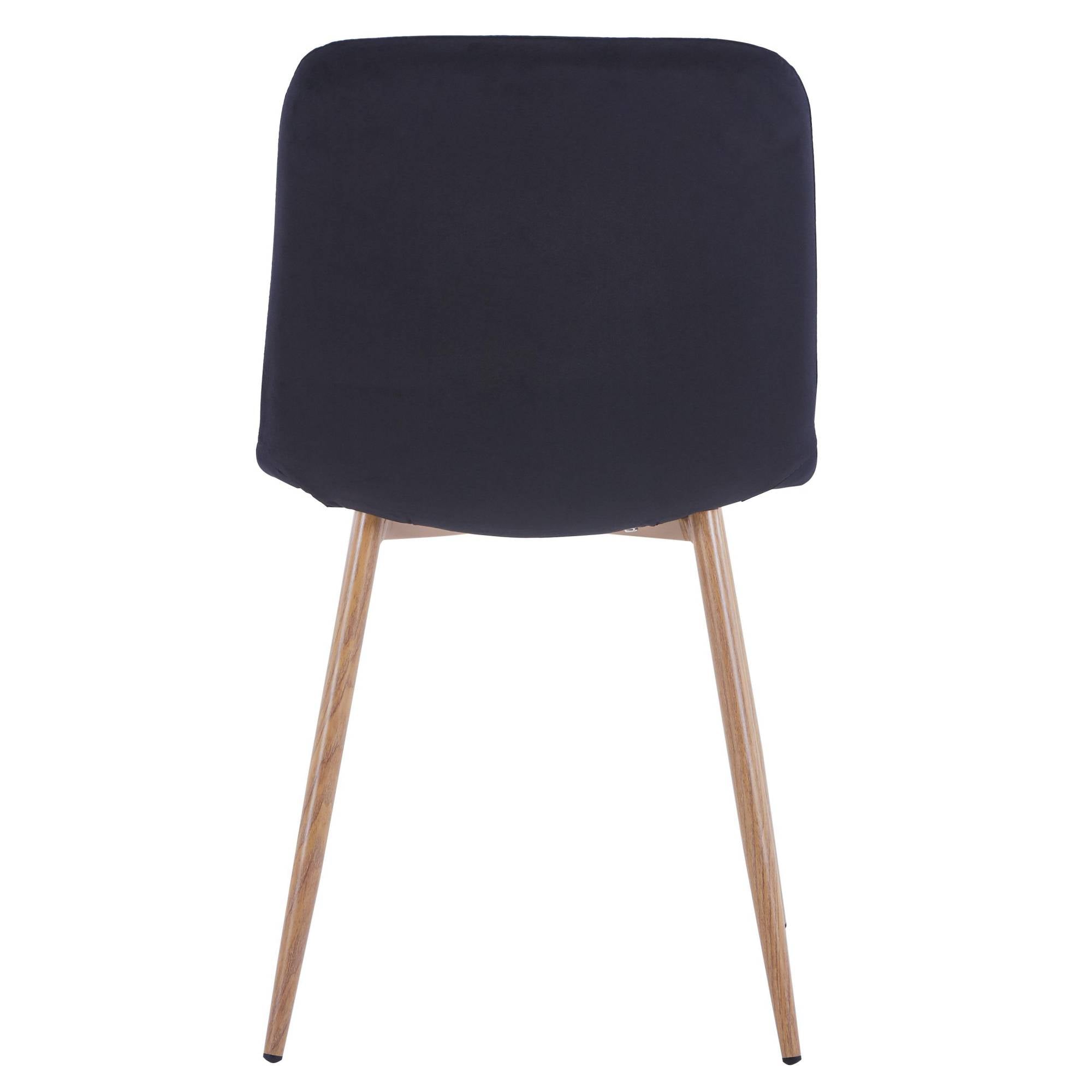 Dining Chair 4PCS(BLACK)Modern style New technology Suitable for restaurants cafes taverns offices