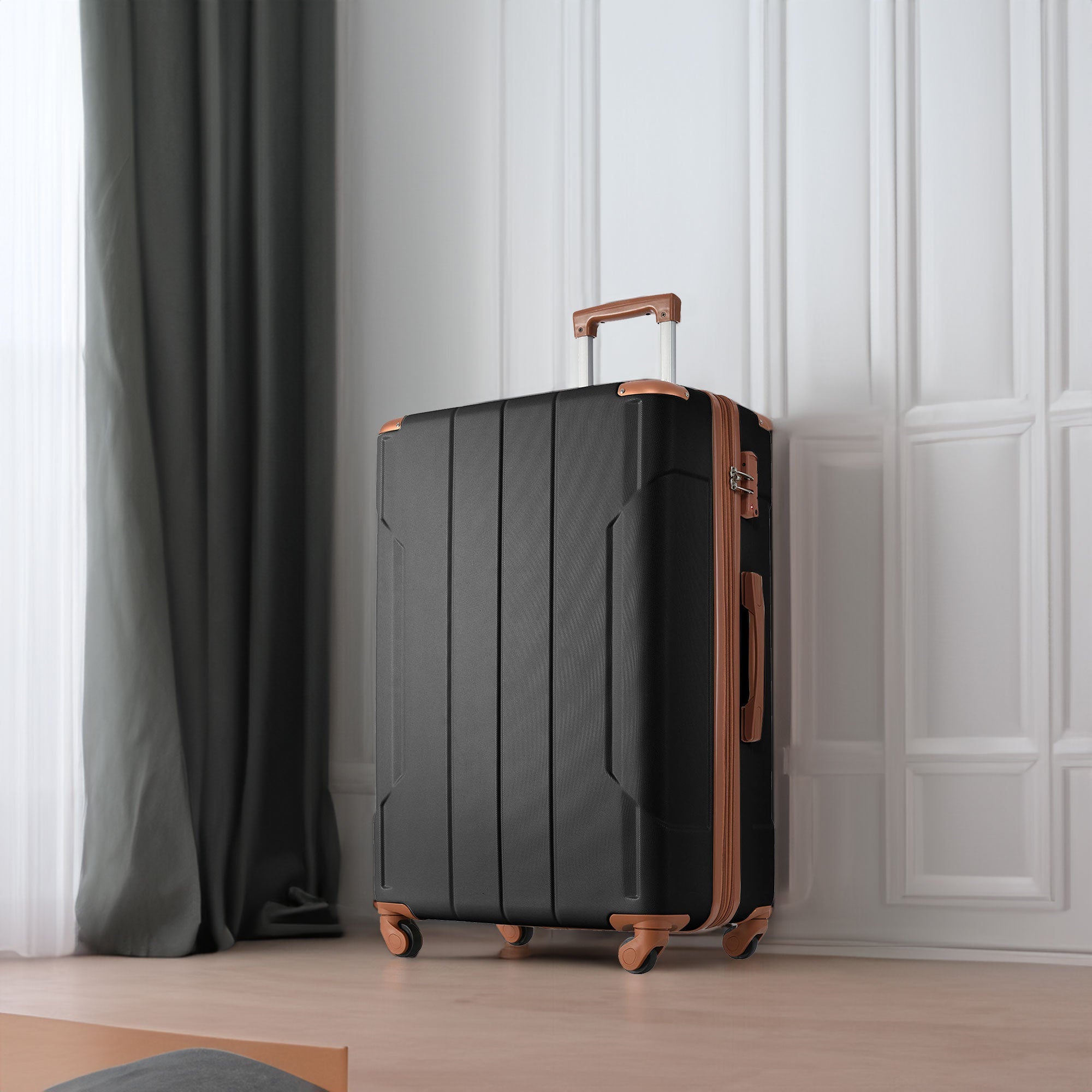 Hardshell Luggage Spinner Suitcase with TSA Lock Lightweight Expandable 24&
