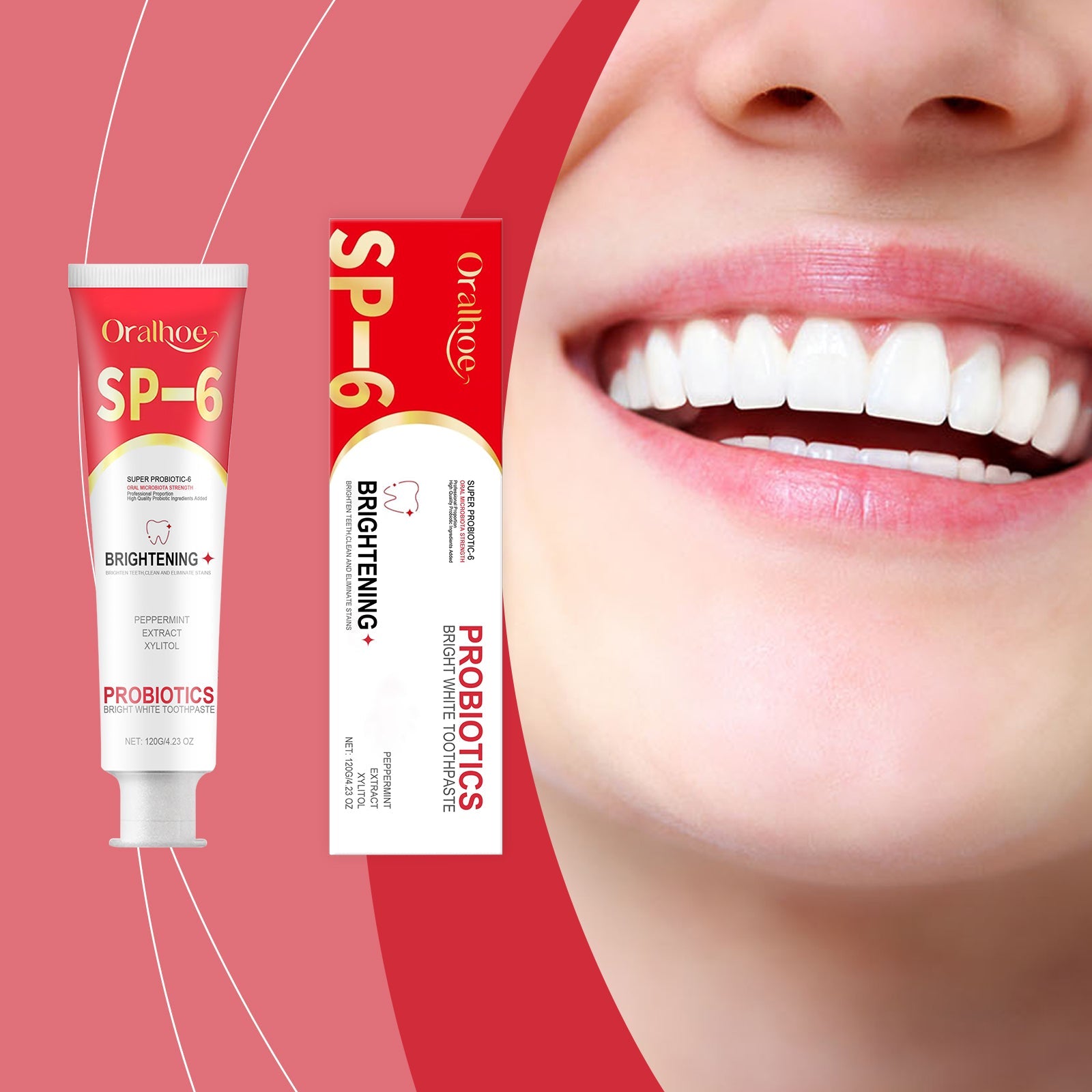 Probiotic Brightening Toothpaste Dental Hygiene And Stain Reduction Care Oral Care Toothpaste