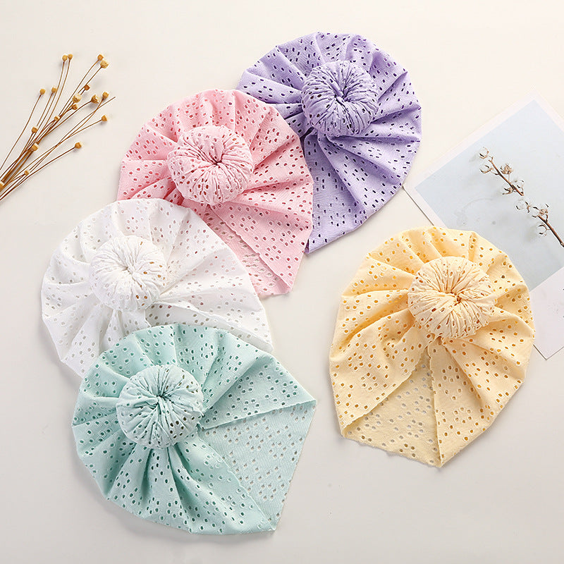 Baby Pullover Cap Cute Lace Hole Donut Baby Indian Tire Cap Children&