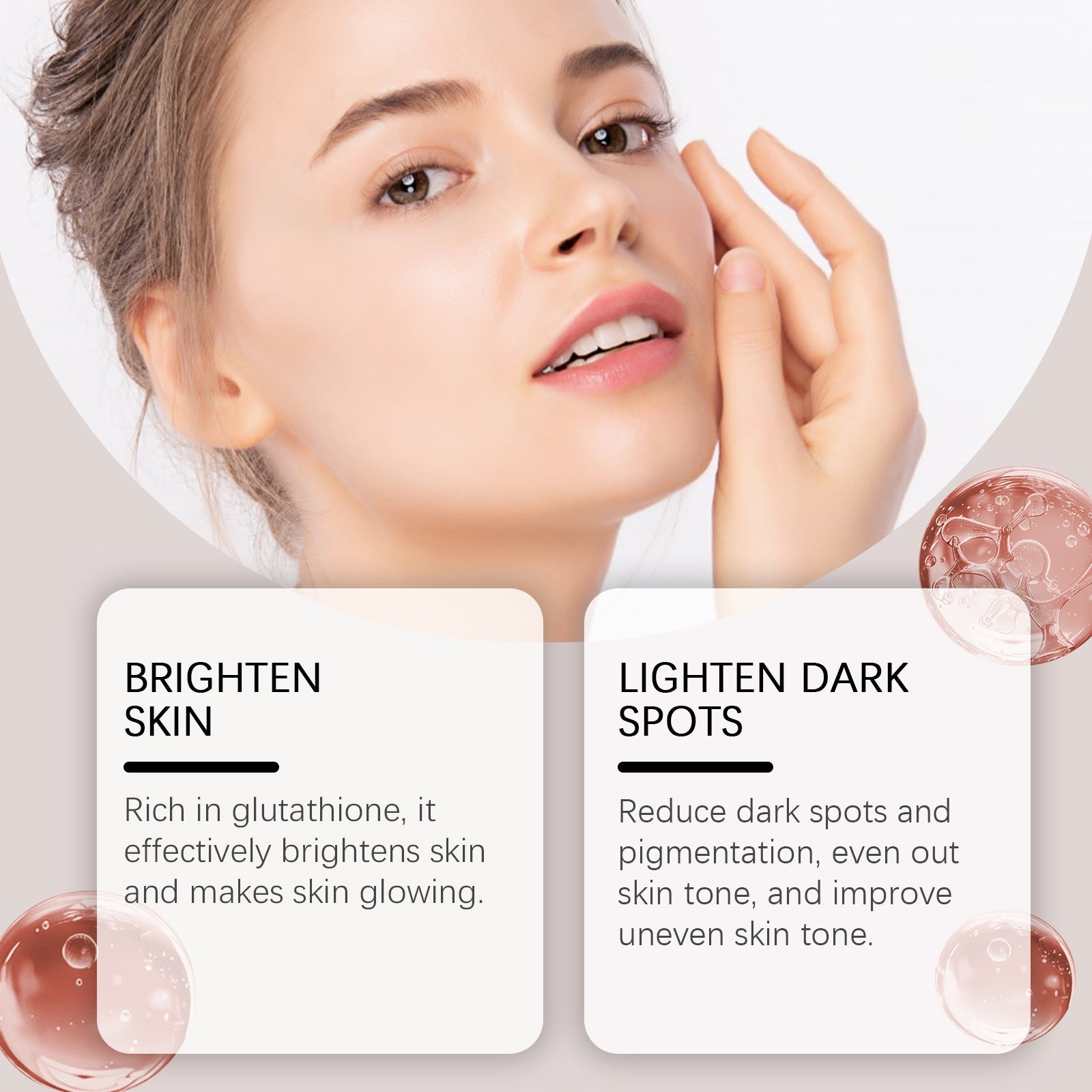 Glutathione Facial Serum Moisturizes And Improves Skin Elasticity, Brightening And Restoring Essence