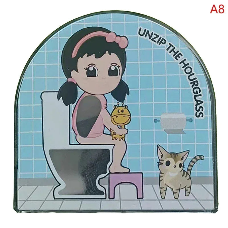 Time Out Stool Sand 5 Minute Restroom Clock Hourglass Valentine&