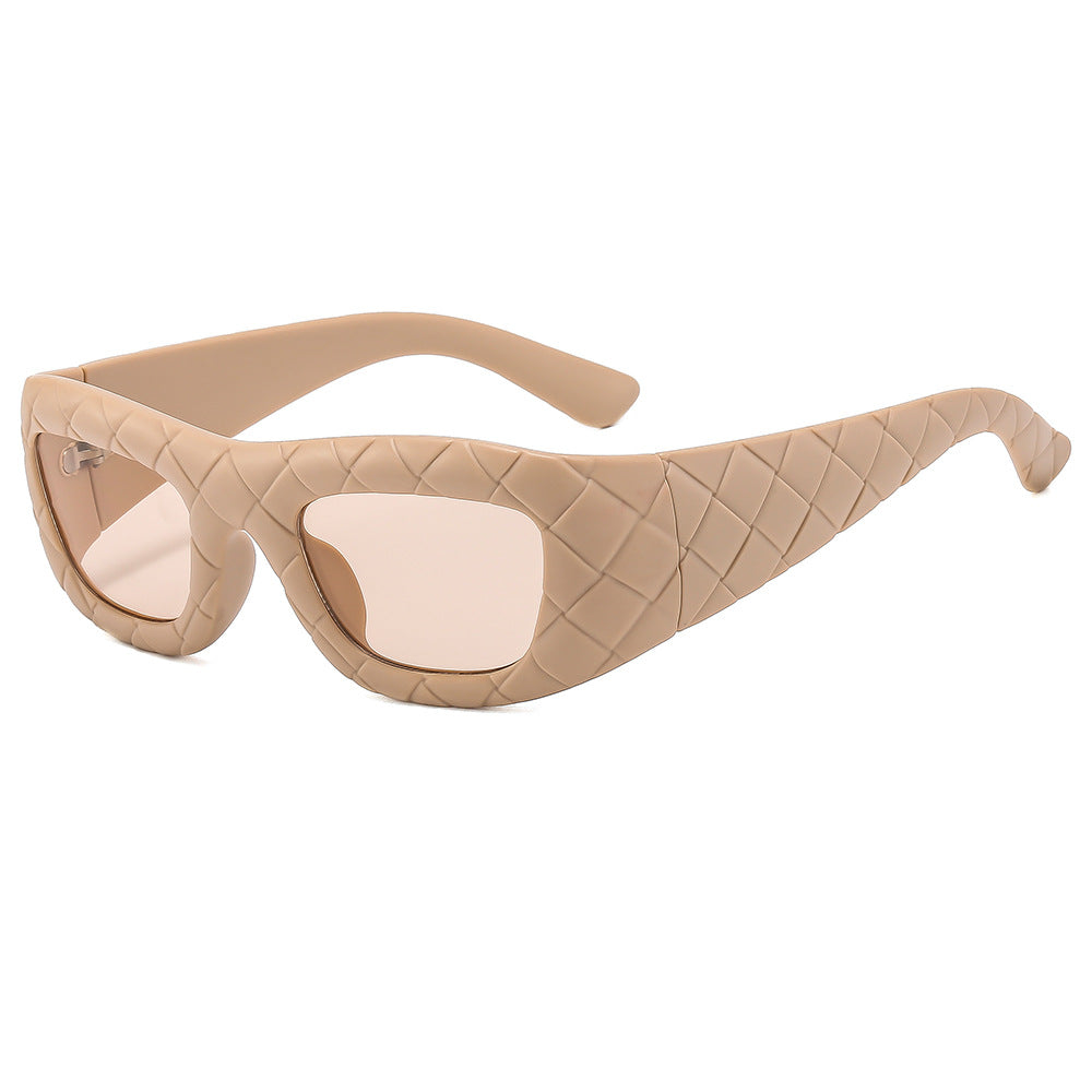 Weaving design frame, personalized fashion sunglasses, men&