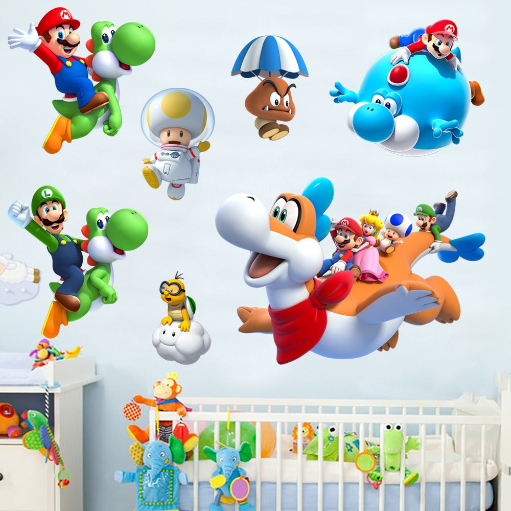 Mario stickers Super Mario stickers Children&