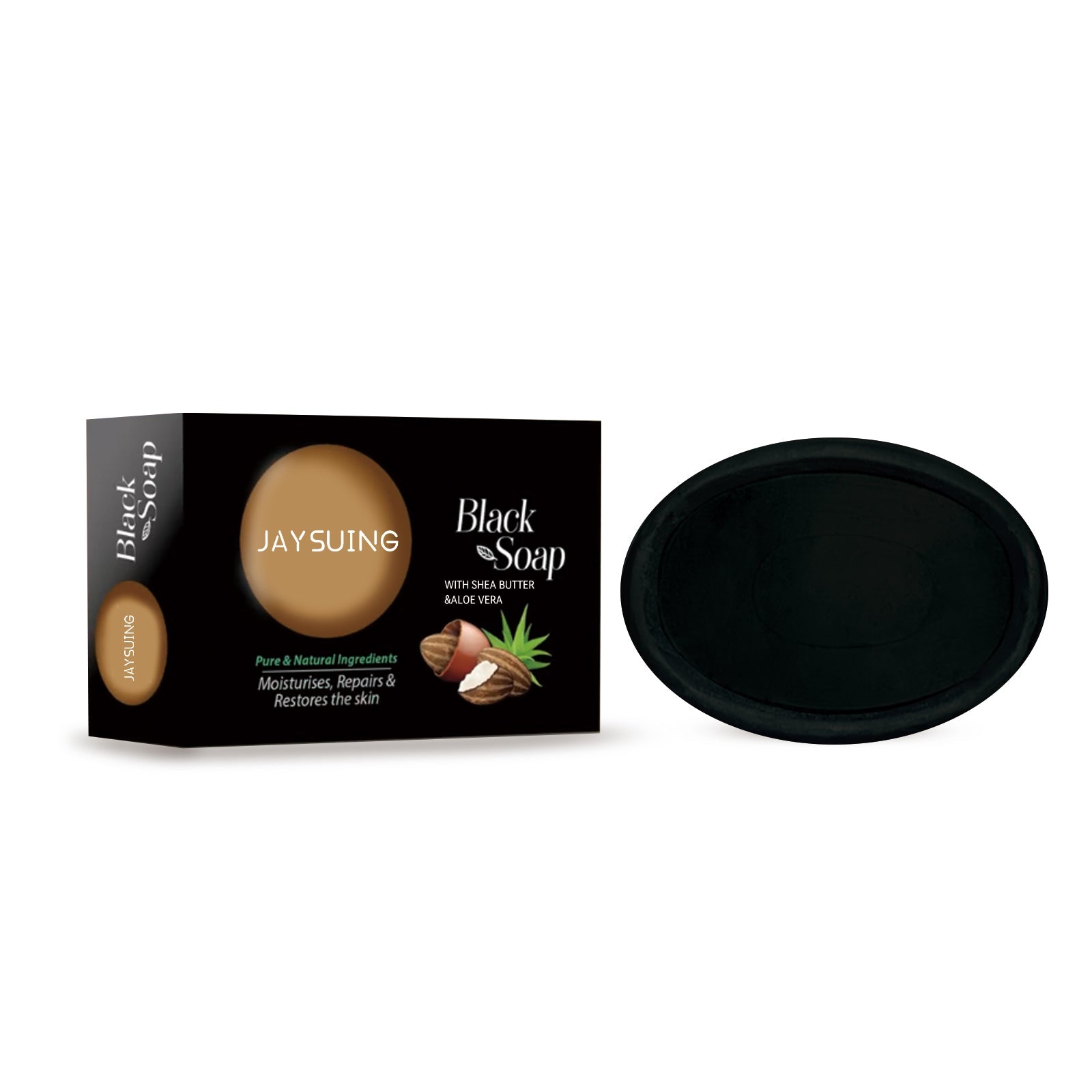 Shea Butter Black Soap, Repair Acne Pimple Acne Clear Pores Moisturize Smooth Skin Soap