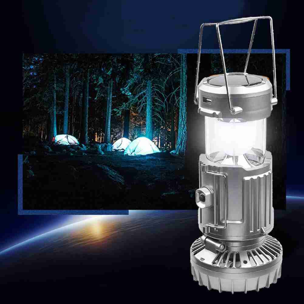Solar LED Camping Lantern Fan