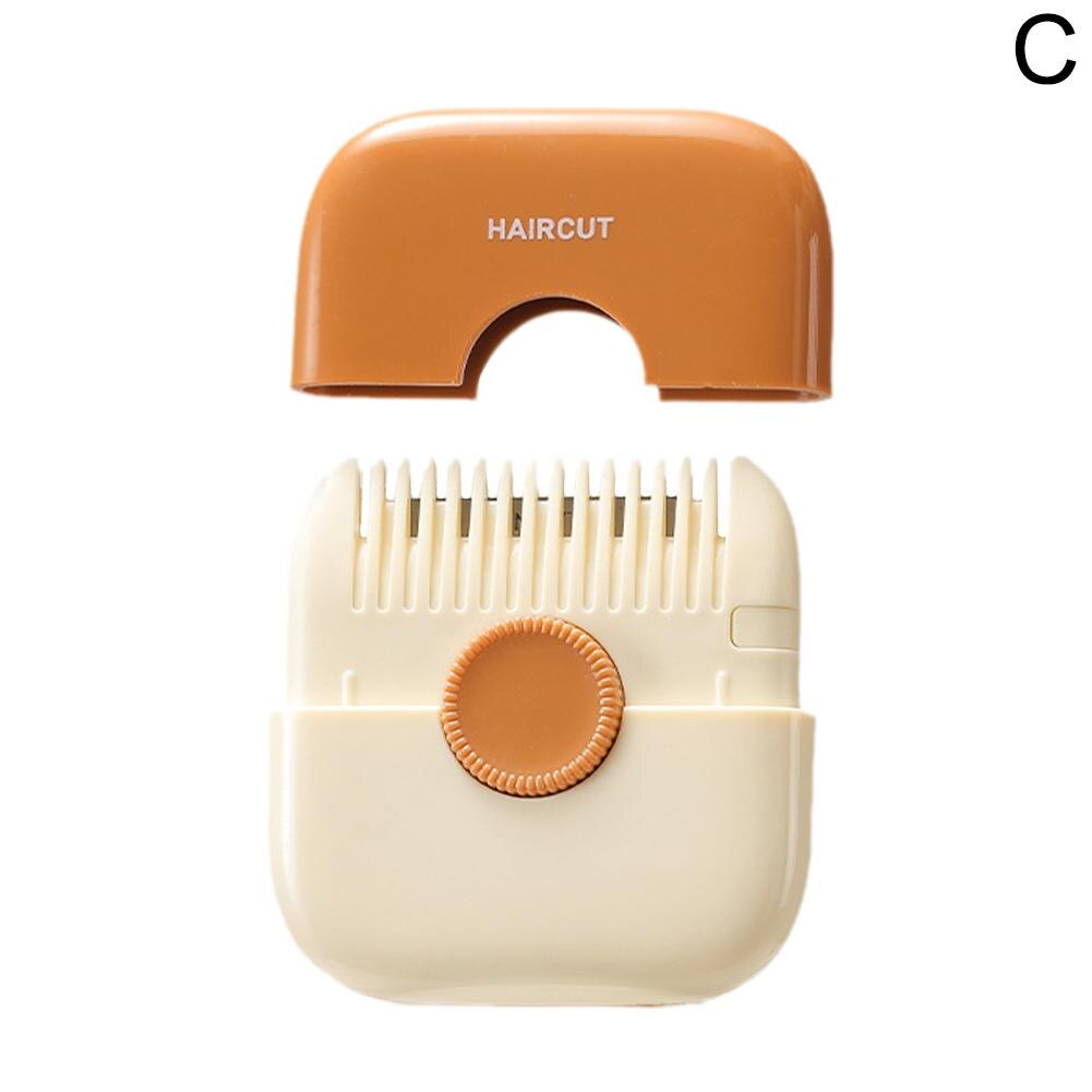 2 In 1 Hair Trimmer Bangs Trimmer Mini Manual Hair Trimmer Comb Hair Razor Comb Cutter Portable Hair Cutting Comb Haircut Tool