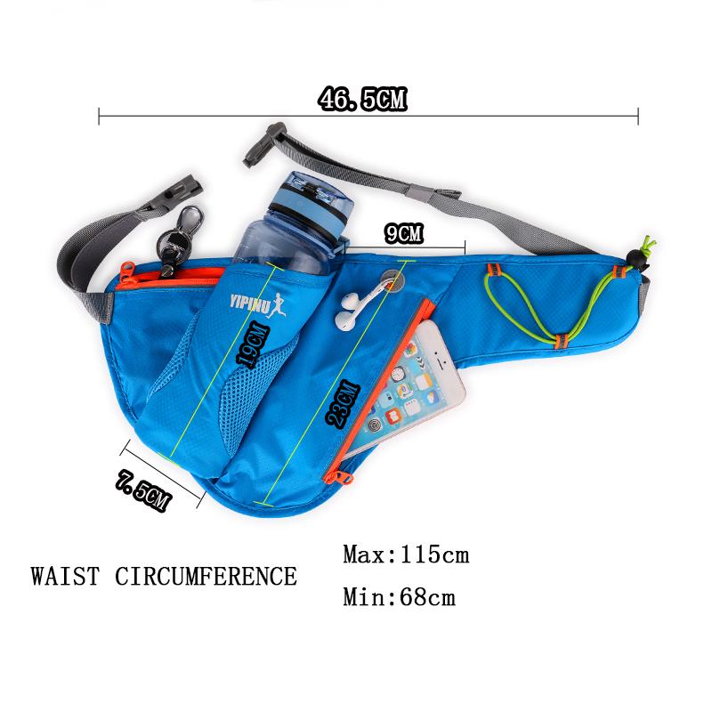 Yipinu Waterproof Running Hydration Outdoor Shoulder Sport Water Hip Phone Belt Racing Gym Waist Bag
