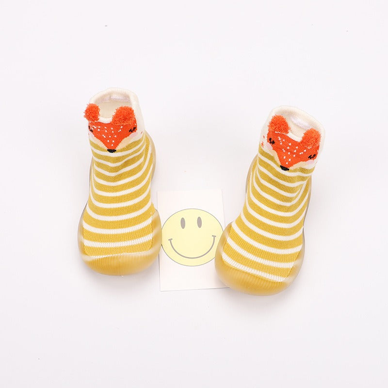 Baby cartoon walking shoes, cute multi-color children&