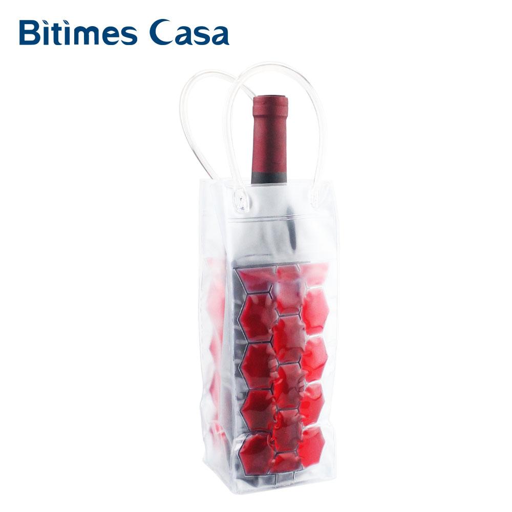Rapid Ice Wine Cooler PVC Beer Bag Outdoors Ice Gel Picnic CoolSacks Wine Cooler Chillers Frozen Bottle