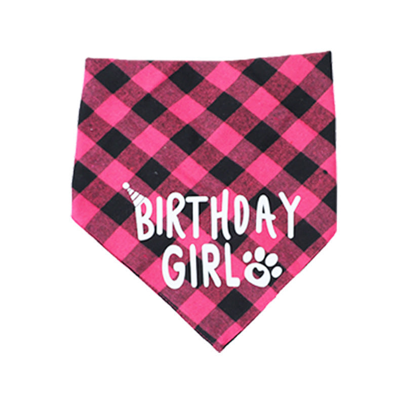 Pet Birthday Set Triangle Scarf Hat Pet Party Decoration Styling Outdoor Creative