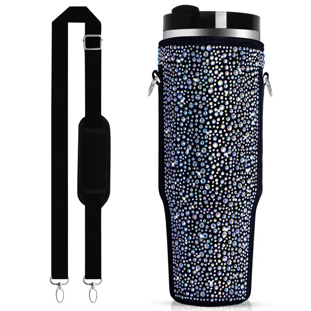 Diamond Mug Sleeves For Portable Water Kettle Carrier Holder Bag With Straps Outdoor Drinkware Accessory
