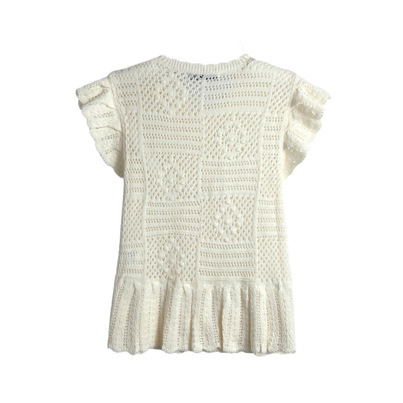 Spring New Style Round Neck Solid Color Women&