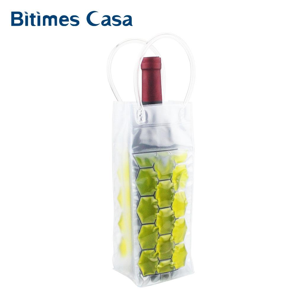 Rapid Ice Wine Cooler PVC Beer Bag Outdoors Ice Gel Picnic CoolSacks Wine Cooler Chillers Frozen Bottle