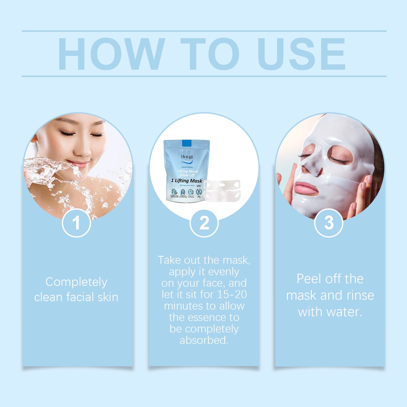 V Lift Mask, Collagen Nourishing Skin Firming, Moisturizing, Hydrating And Brightening Lifting Mask