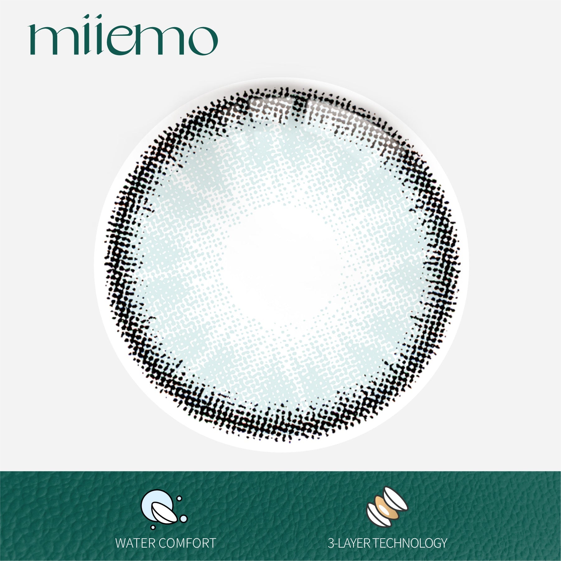 1Pair FDA Certificate Eyes Beautiful Pupil Colorful Girl Cosplay Contact Lenses PHALAENOPSIS LIGHT BLUE