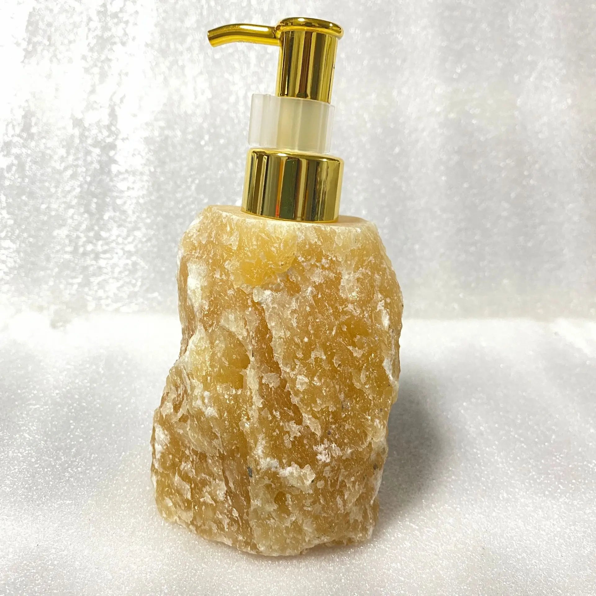 1 PCS Natural Pink Crystal Stone Press Bottle Dispenser 30ml Liquid Dispenser Shower Gel Wash Light Luxury Bathroom Accessory