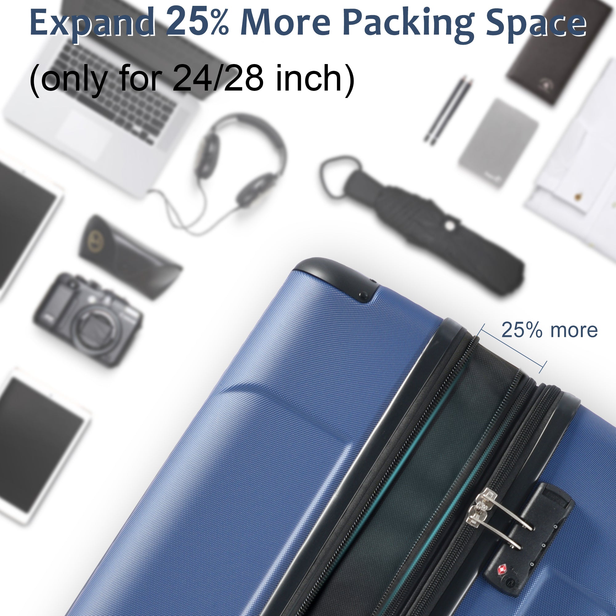 Hardshell Luggage Spinner Suitcase with TSA Lock Lightweight 20&
