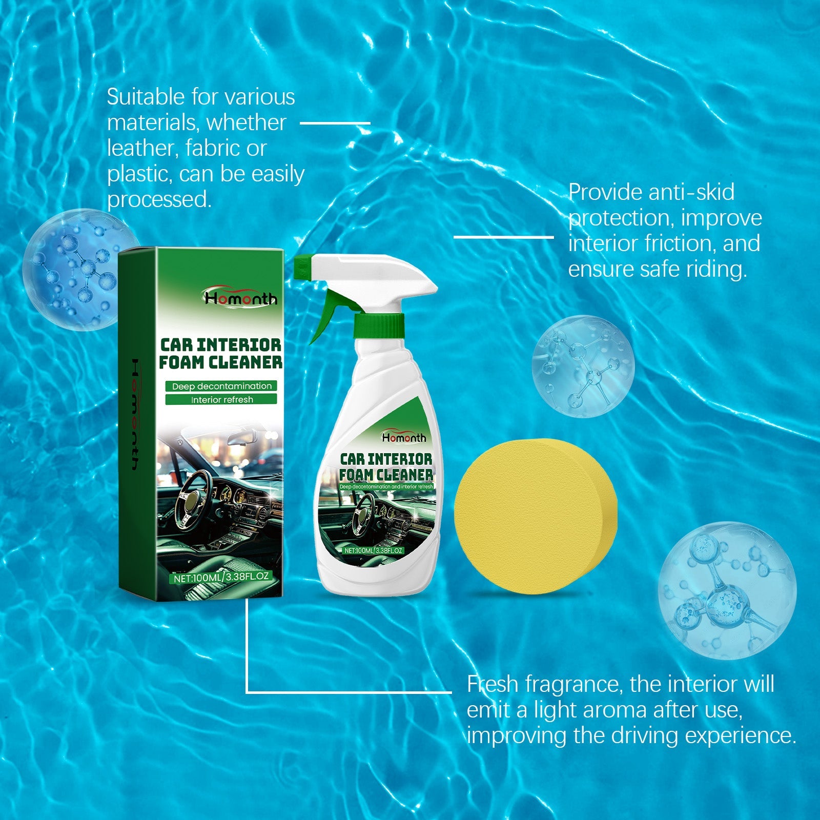 Car Seat Leather Foam Cleaner