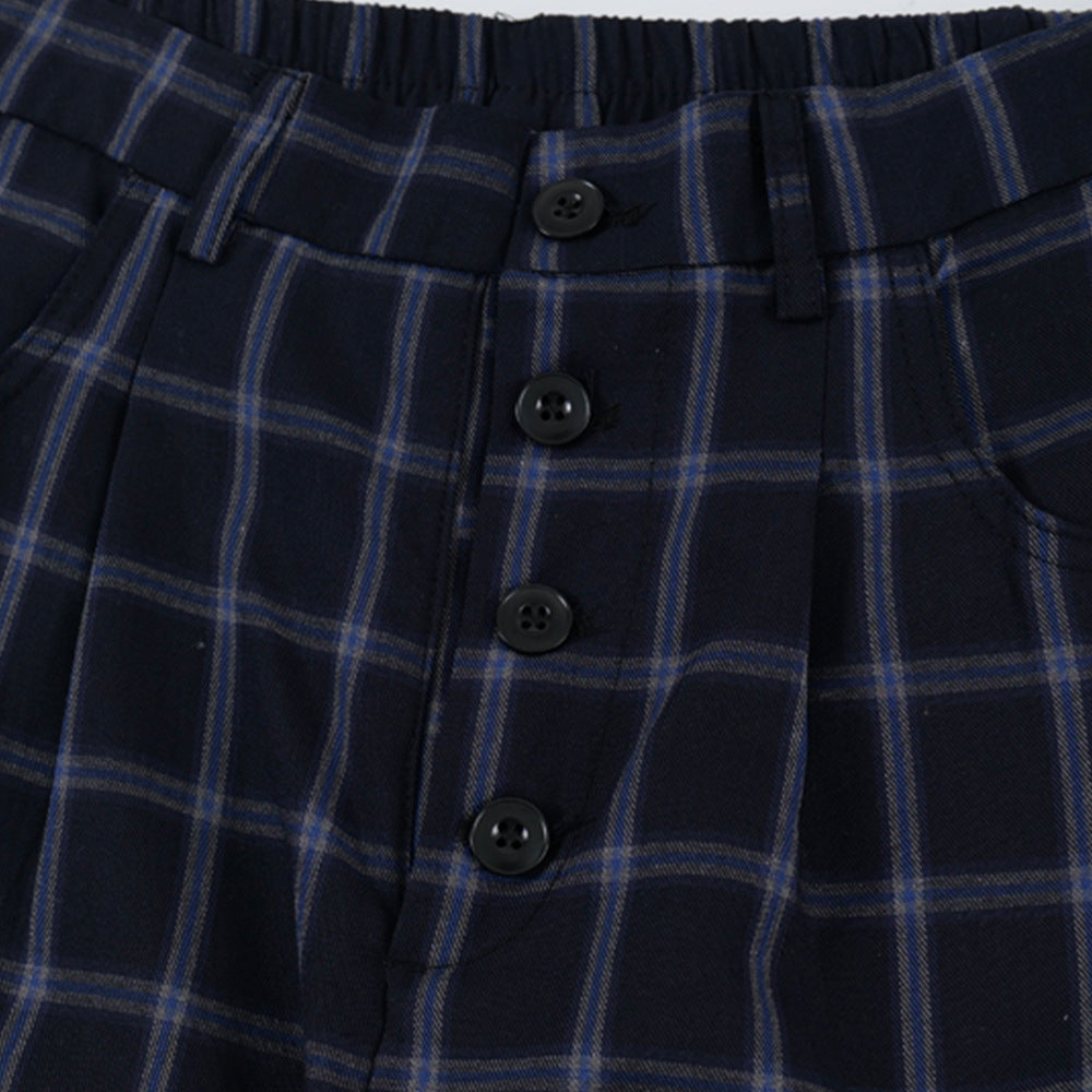 Street Trend Retro Plaid Casual Pants Men&