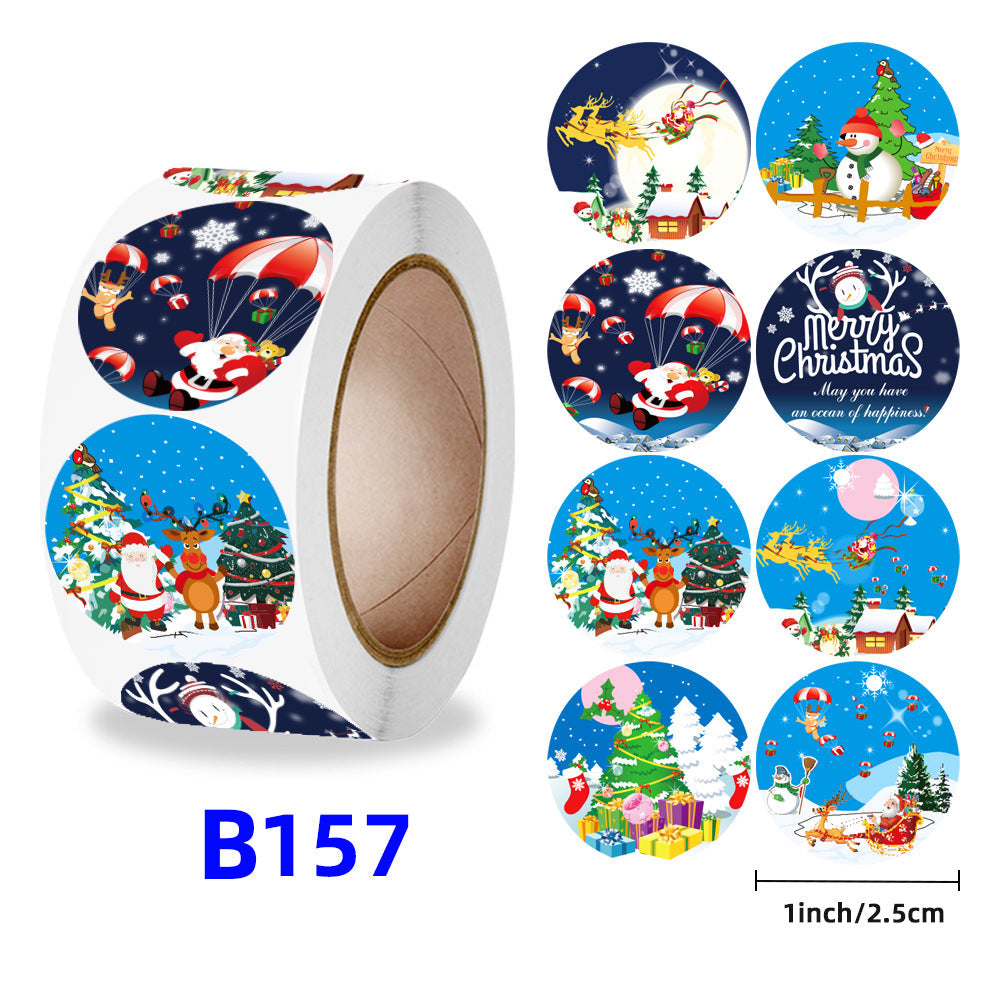 Christmas gift stickers decorative sealing sticker Merry Christmas Reward Self-adhesive labels Children&