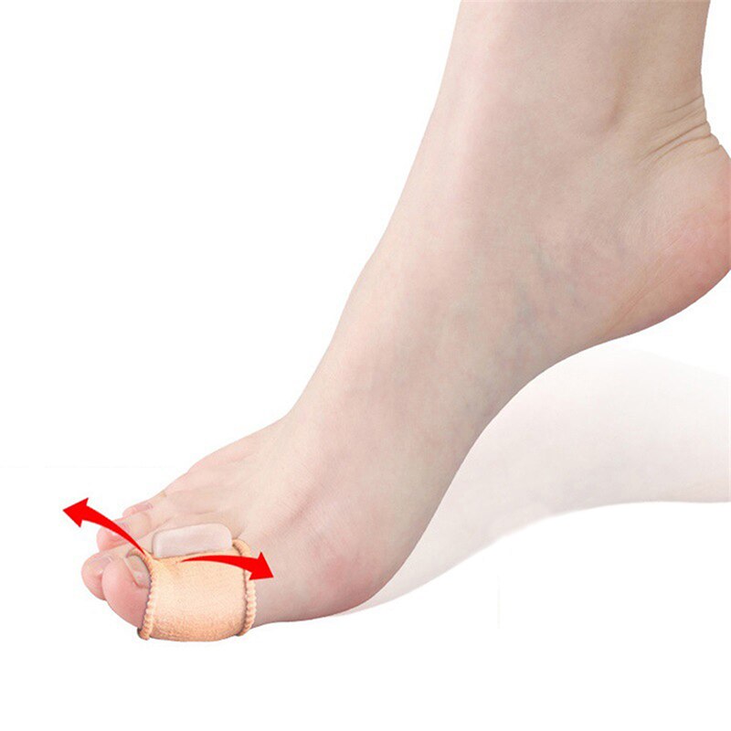 1 pair Toe Separator Corrector Hallux Valgus Straightener Orthodontic Toe Braces Silicone Toe Foot Cover Care Tool