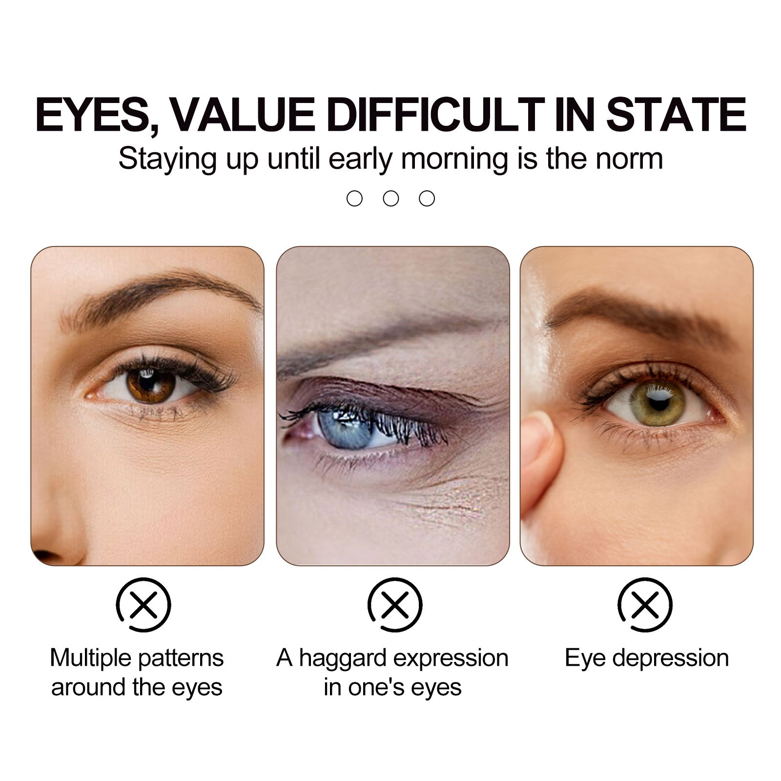Retinol Eye Cream Stick Reduces Fine Lines, Bags And Dark Circles, Hydrates And Tightenes The Skin Around The Eyes