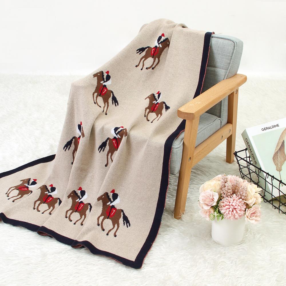 Knitted Baby Cartoon Blanket