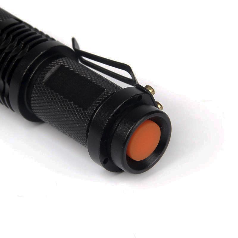 6PCS/Set Mini Flashlight Waterproof LED light Zoomable Torch AA 14500 battery Torch Lamp