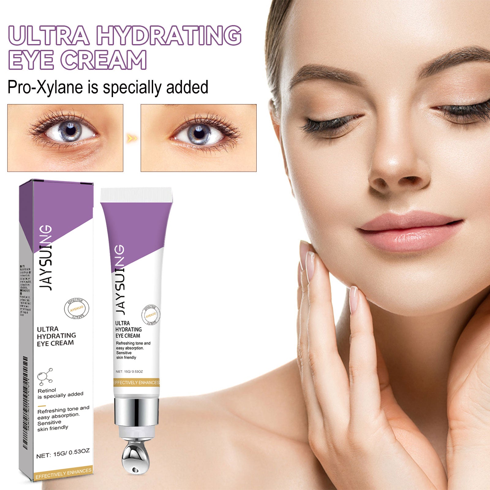 Moisturizing Eye Cream, Firming And Lifting Eye Creme For Fine Lines Crow&