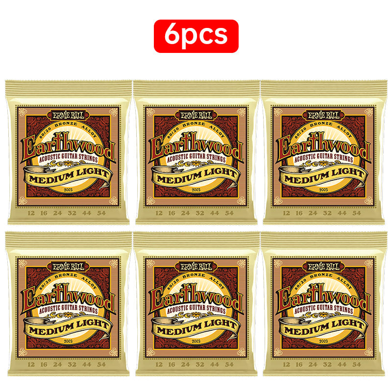 6 sets of Ernie Ball 2003-2008Folk strings,2403-2409classical strings for electric & acoustic guitars