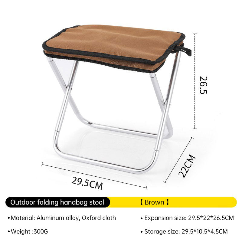 Outdoor Folding Ultra Light Camping Chair Portable Bench Travel Self driving Tour BBQ Camping Equipment