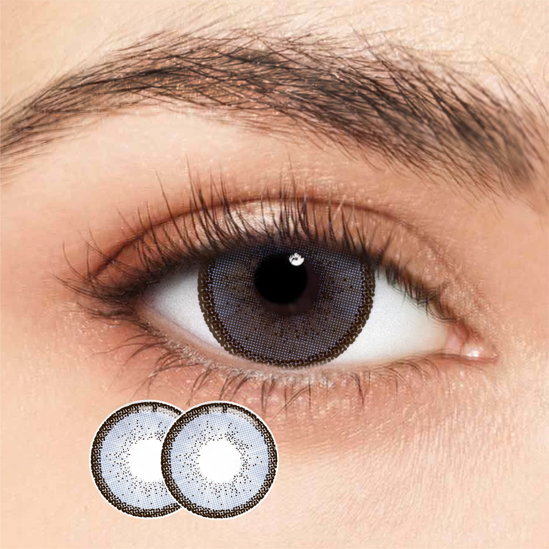 1Pair FDA Certificate Eyes Beautiful Pupil Colorful Girl Cosplay Contact Lenses MY WAY BLUE