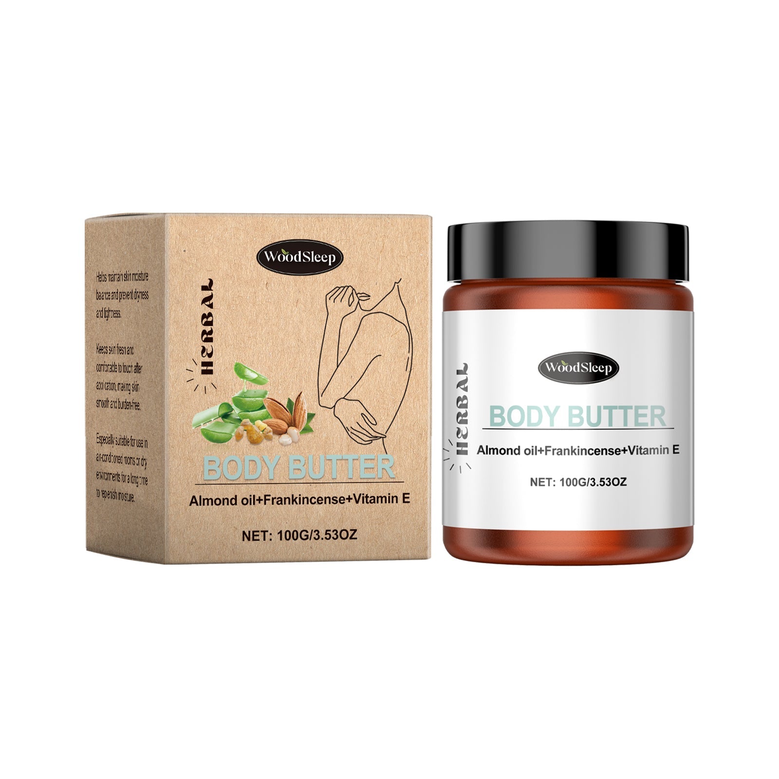 Woodsleep Body Moisturizer, A Moisturizing And Non-Greasy Body Moisturizer For Autumn And Winter Skin Care