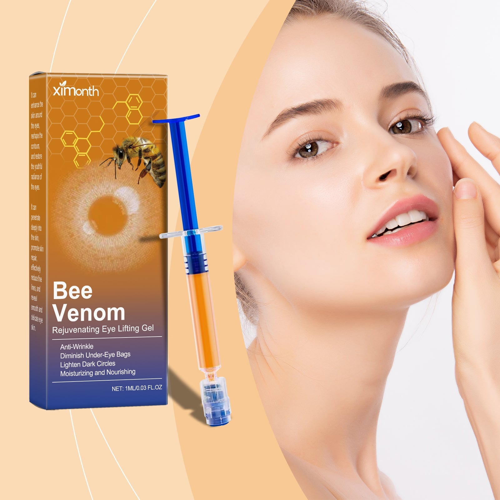 Bee-Venom Eye Firming Gel Improves Eye Bag Moisturizing And Anti-Wrinkle Skin Care Moisturizing Gel