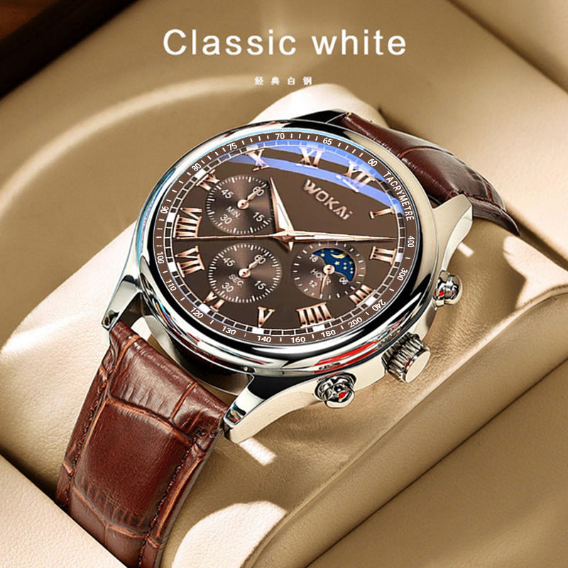 Business Watch Quartz Sports Watch Leisure Belt Men&