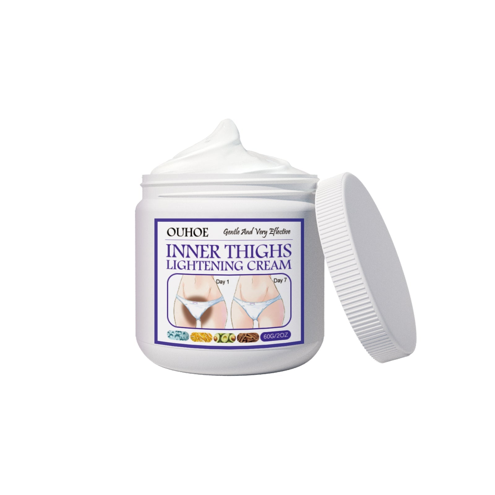 Thigh Beauty Cream, Brightening Inner Thighs, Hydrating And Moisturizing Skin, Cleansing And Caring Leg Beauty Cream